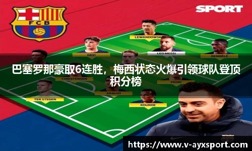 巴塞罗那豪取6连胜，梅西状态火爆引领球队登顶积分榜
